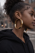 Gold Oversized Hoop Earrings
