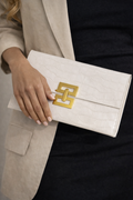 Bone Color Clutch