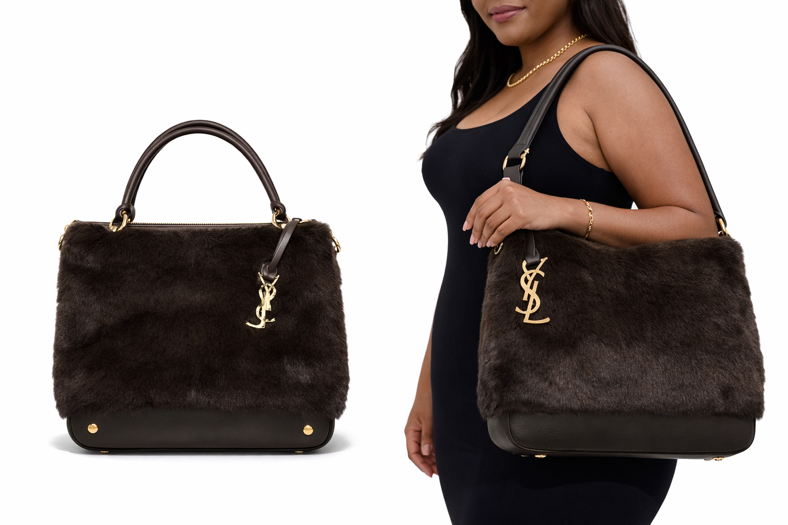 YSL. Inspired Chocolate Brown Bag