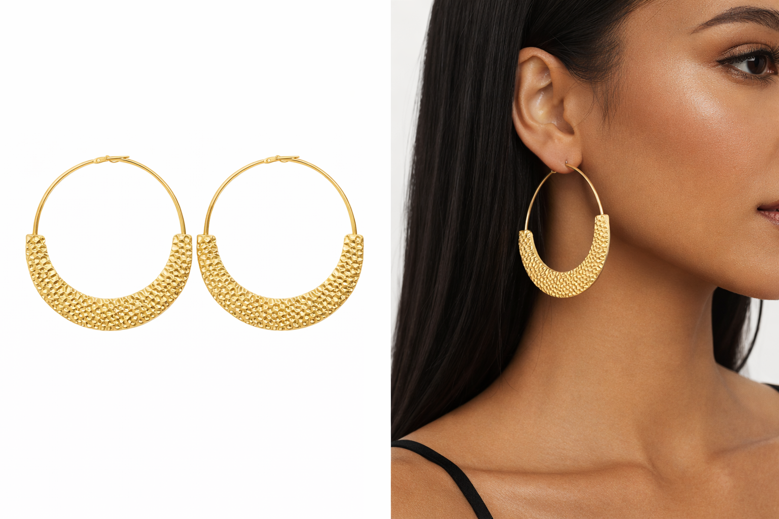 Gold Hoop Earrings