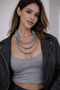 Gray Dramatic Necklace