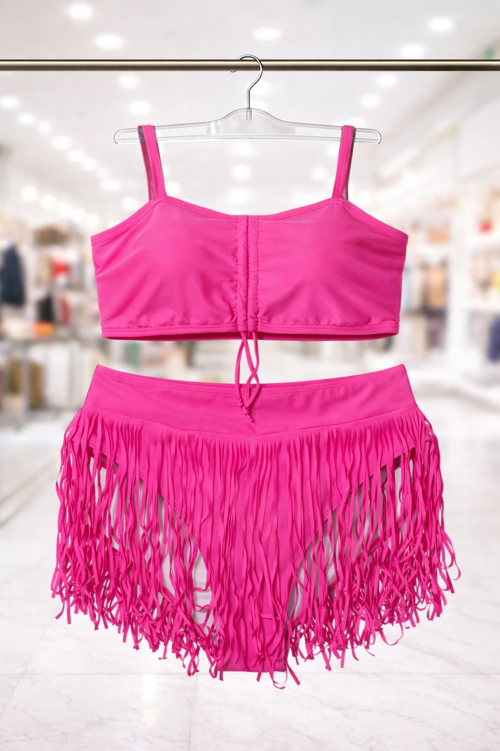 Pink 2 Piece Plus Size Swimsuit