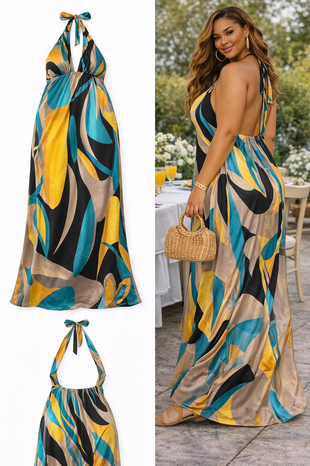 Multi-Color Maxi Dress