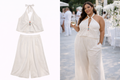 2 Piece White Pant Set