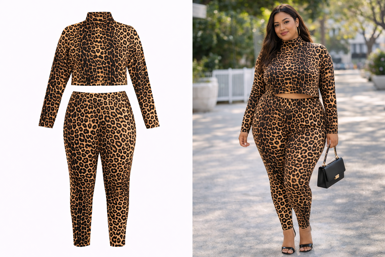 Leopard Print 2Piece Set