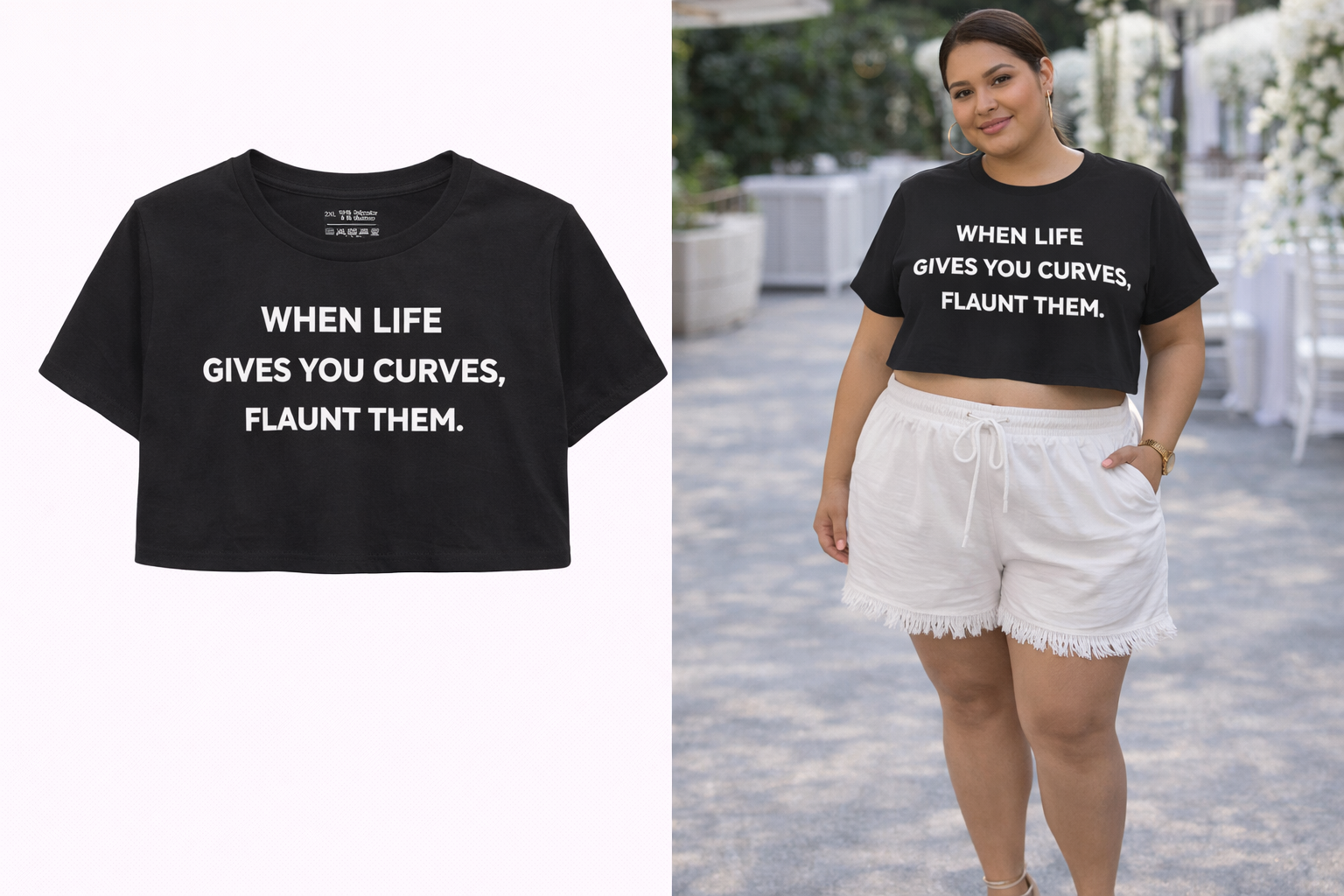 Black Crop T-Shirt